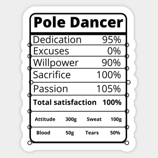 Pole Dancer - Pole Dance Design Sticker